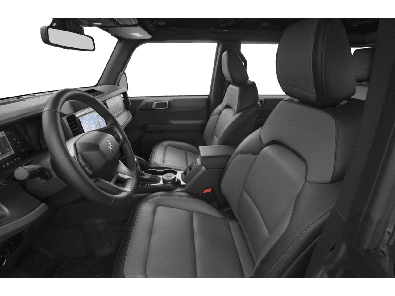 2023 Ford Bronco Everglades - Interior Driver's Side with Door Open, Front Seat Feature