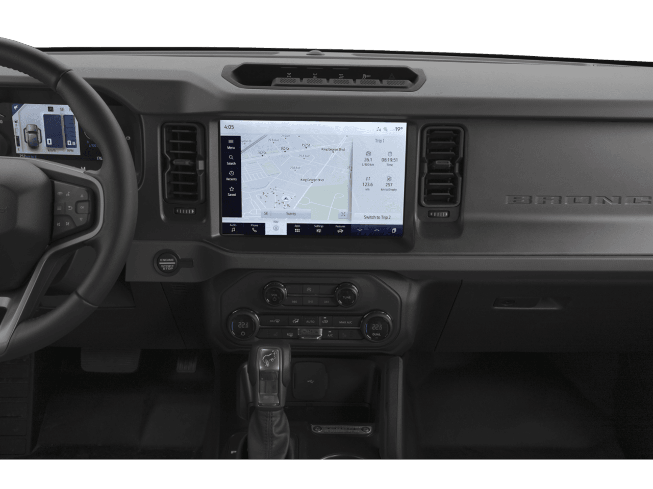 2023 Ford Bronco Everglades - Interior Navigation System