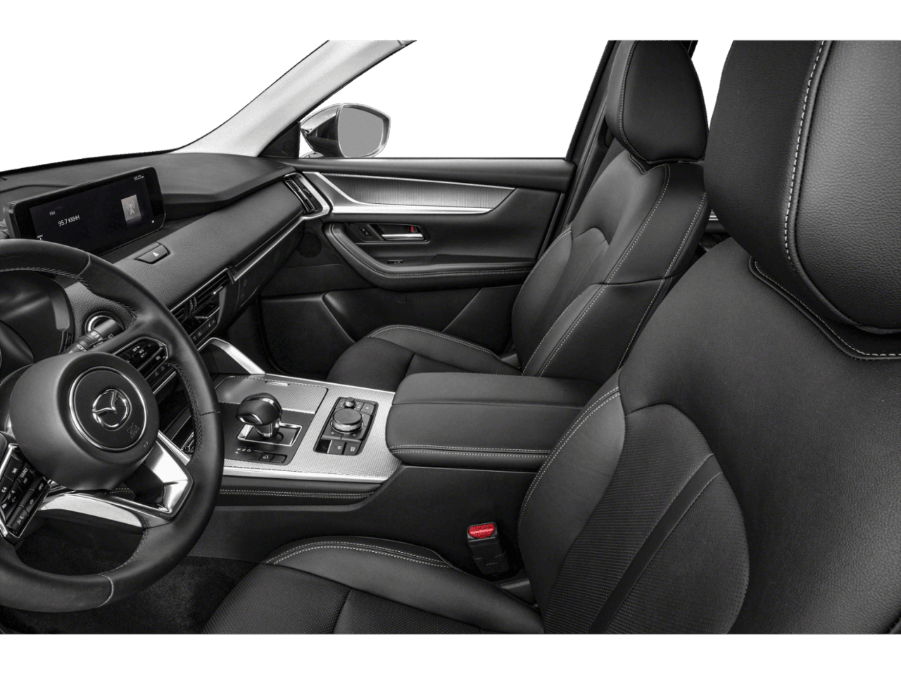 2024 Mazda CX-90 3.3 Turbo Preferred - Interior Driver's Side with Door Open, Front Seat Feature