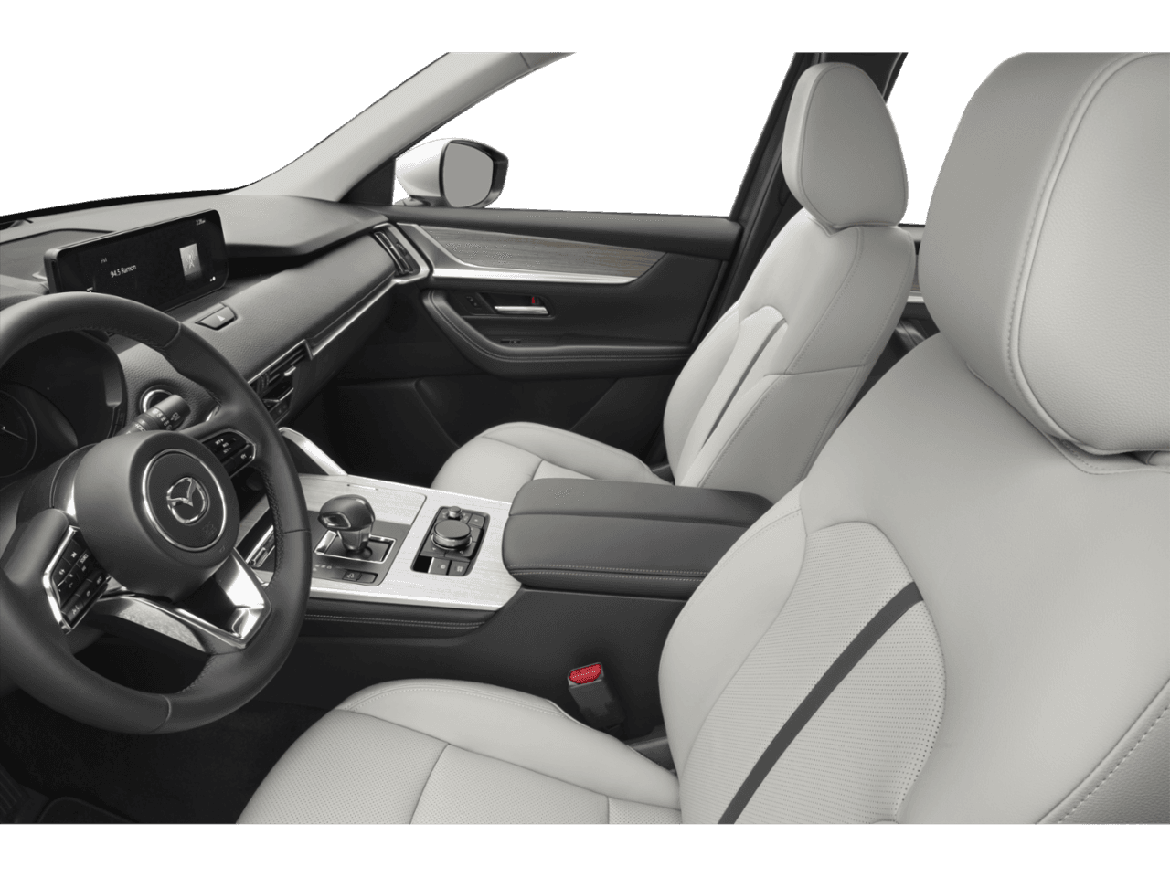 2024 Mazda CX-90 3.3 Turbo Preferred Plus - Interior Driver's Side with Door Open, Front Seat Feature
