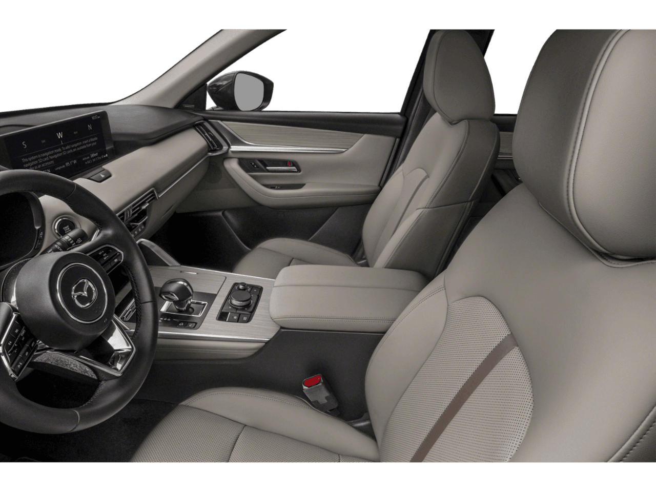 2024 Mazda CX-90 3.3 Turbo Premium Plus - Interior Driver's Side with Door Open, Front Seat Feature