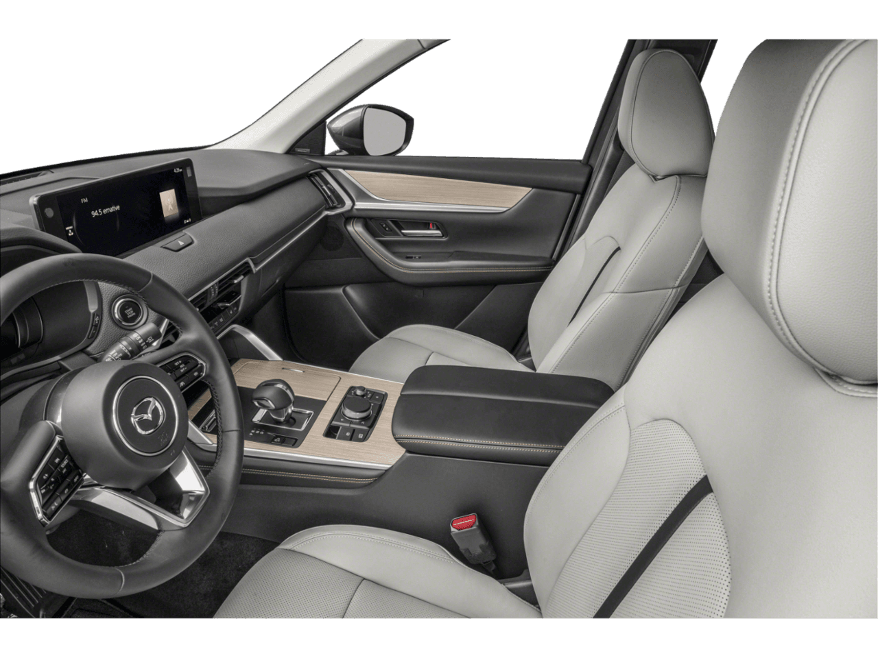 2024 Mazda CX-90 3.3 Turbo S - Interior Driver's Side with Door Open, Front Seat Feature