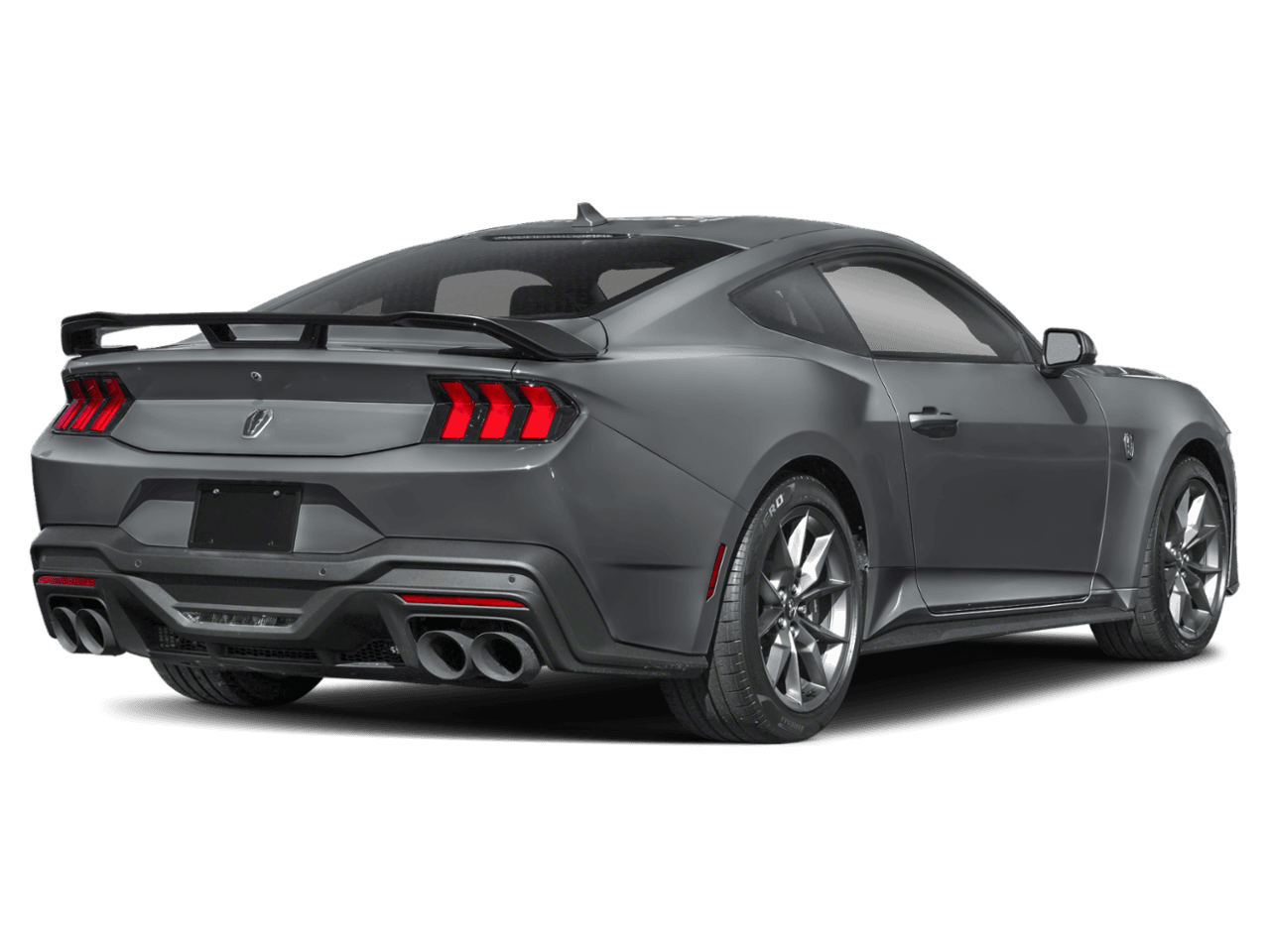 2024 Ford Mustang Dark - Rear 3/4, facing to the right
