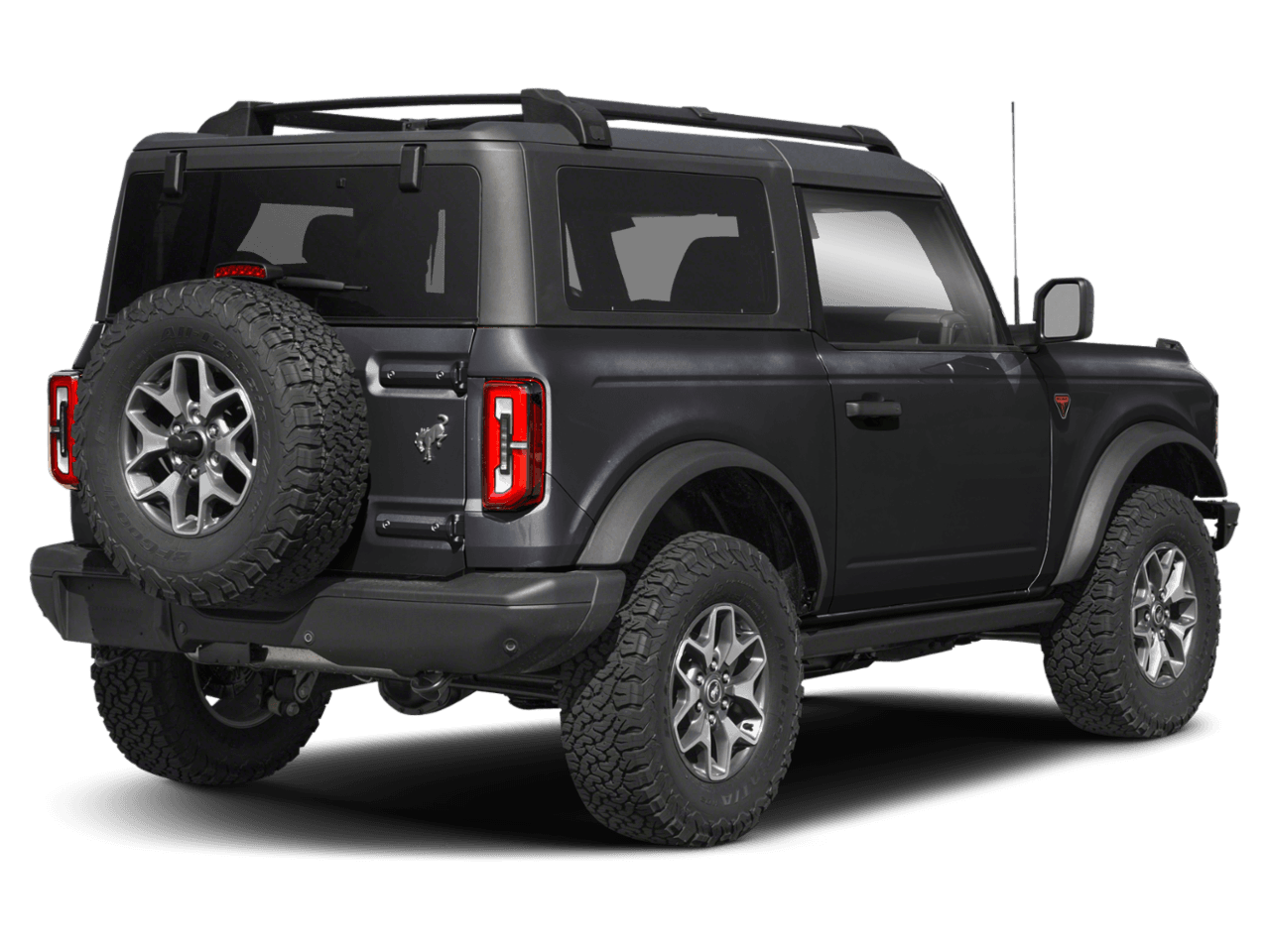 2024 Ford Bronco Badlands - Rear 3/4, facing to the right