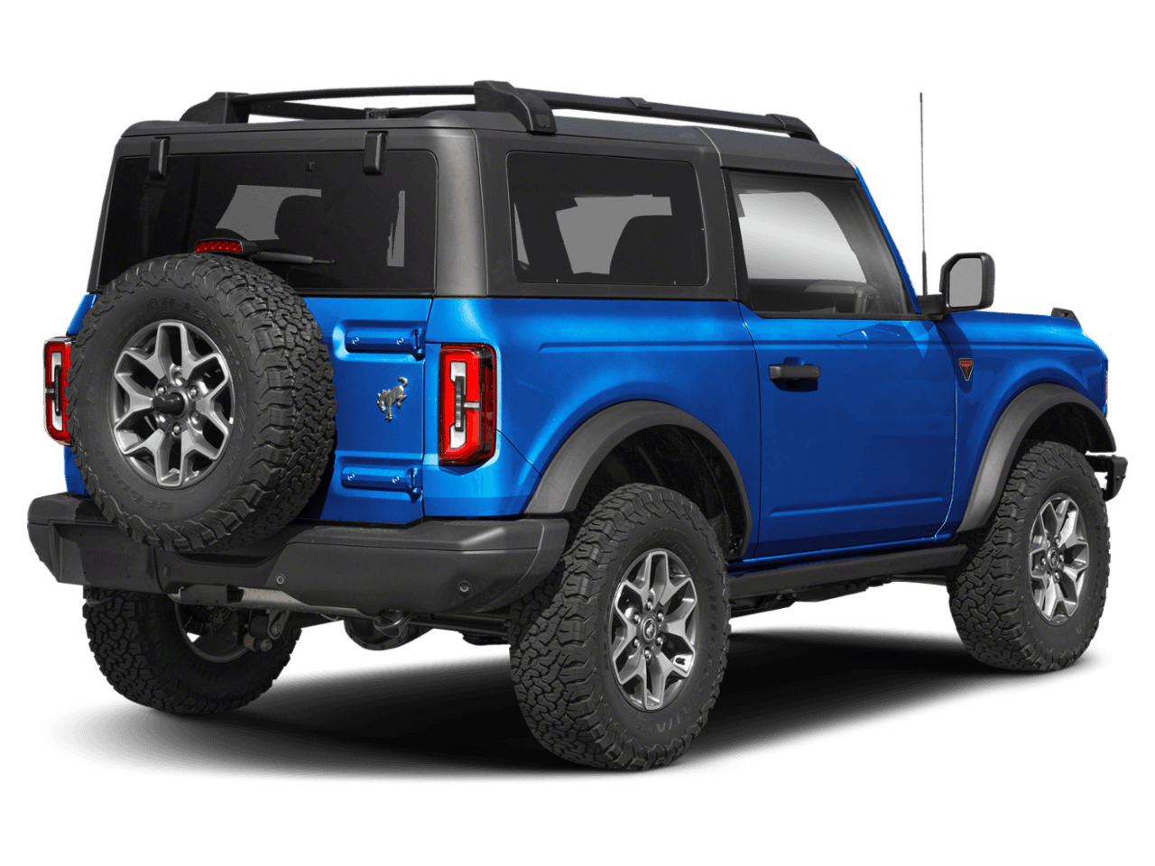 2024 Ford Bronco Badlands - Rear 3/4, facing to the right