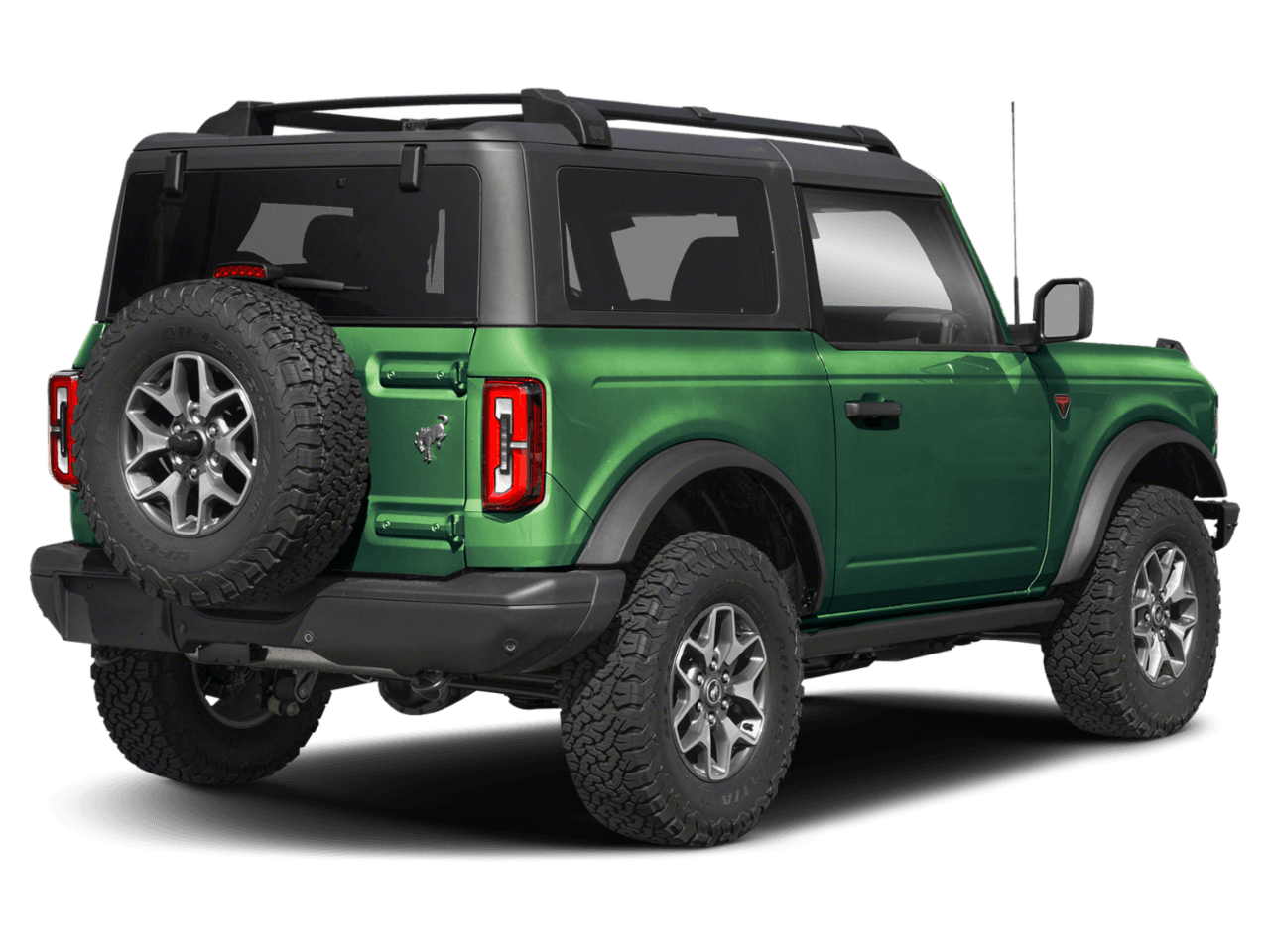 2024 Ford Bronco Badlands - Rear 3/4, facing to the right