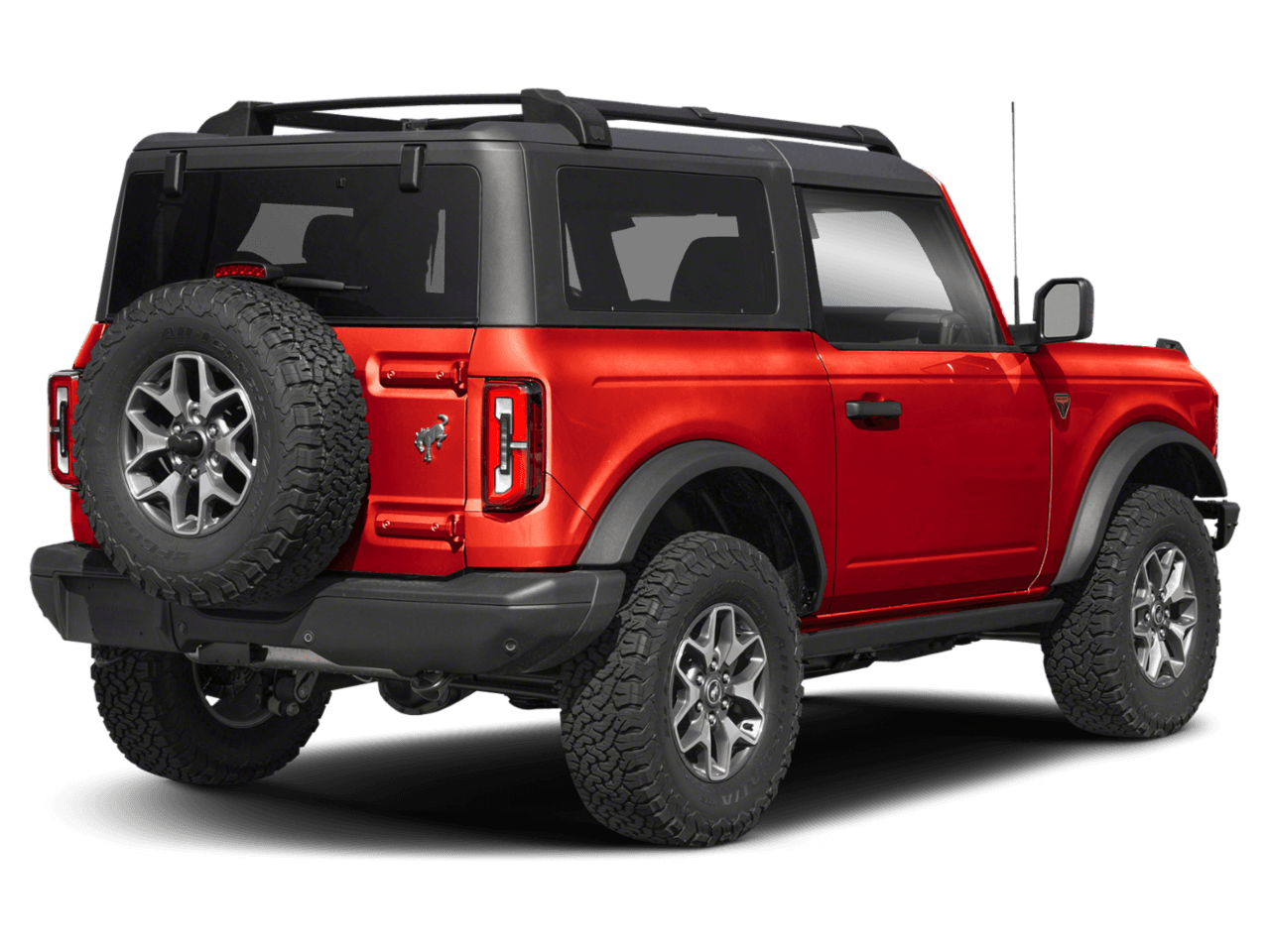 2024 Ford Bronco Badlands - Rear 3/4, facing to the right