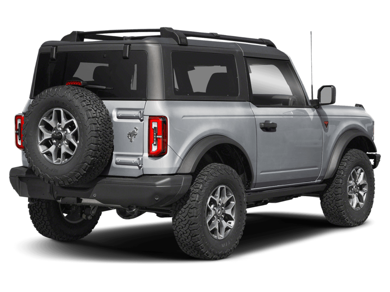 2024 Ford Bronco Badlands - Rear 3/4, facing to the right