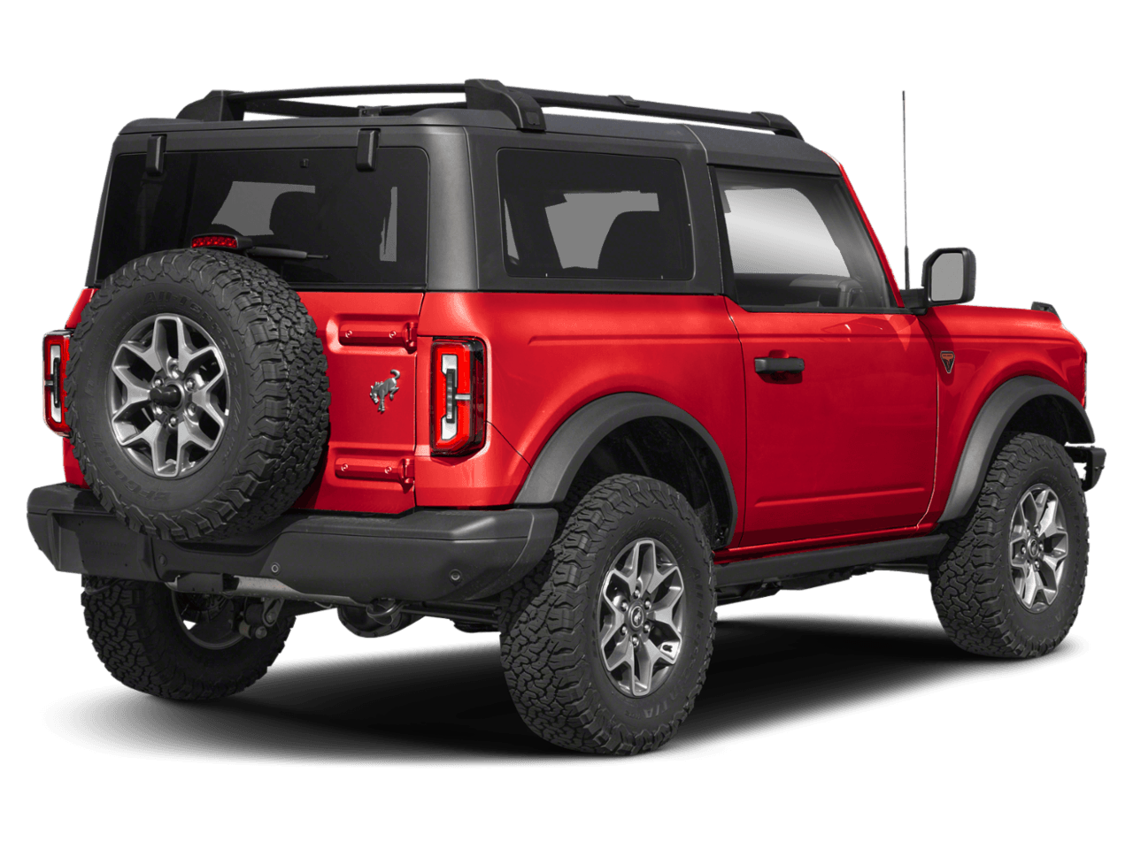 2024 Ford Bronco Badlands - Rear 3/4, facing to the right