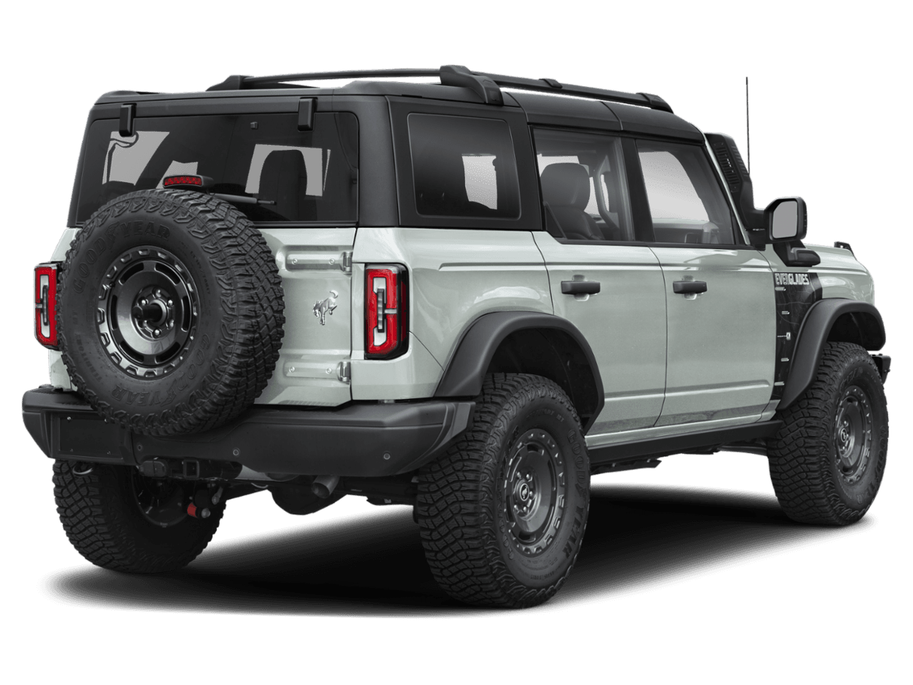 2024 Ford Bronco Everglades - Rear 3/4, facing to the right