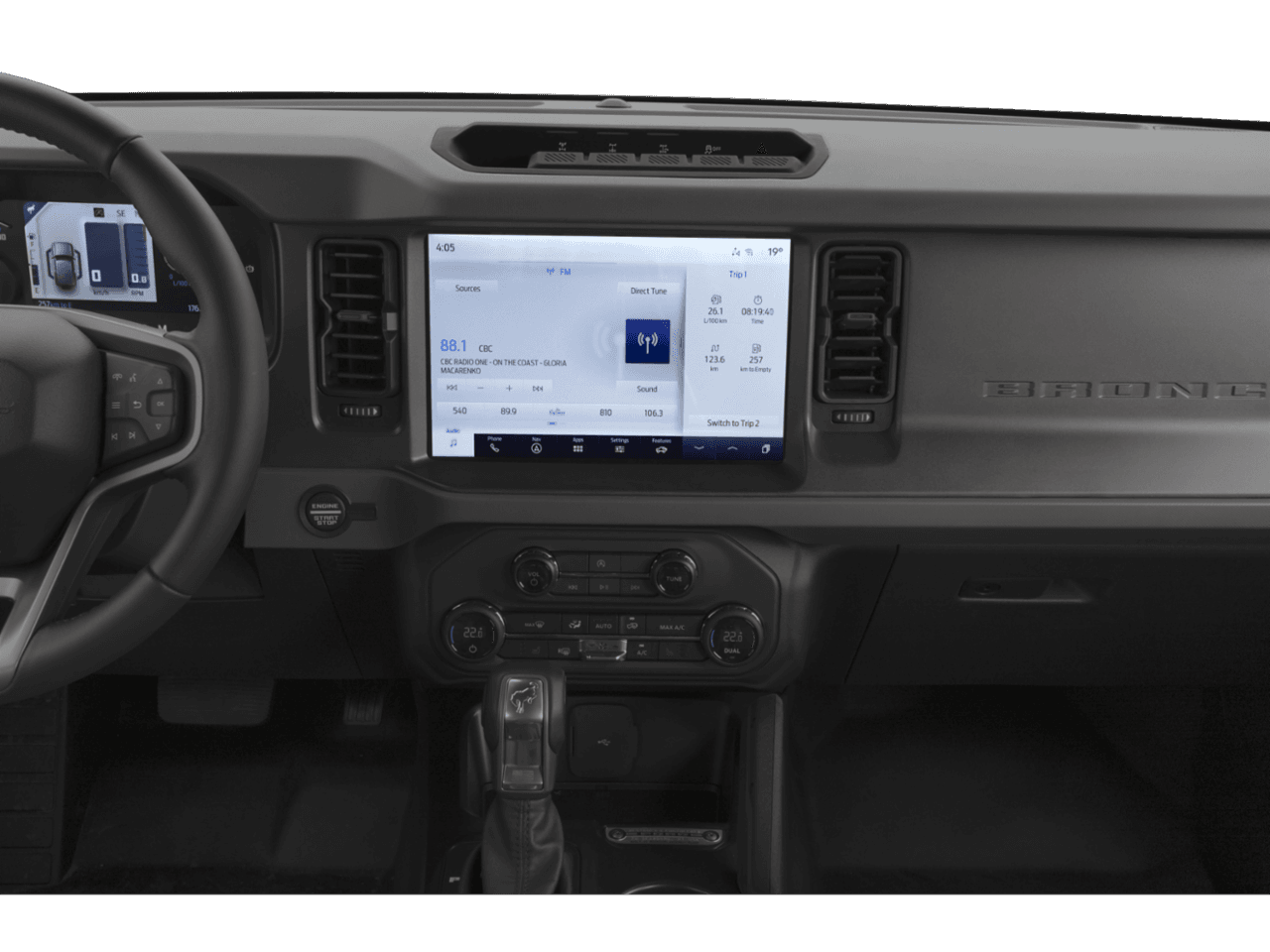 2024 Ford Bronco Everglades - Interior Stereo System