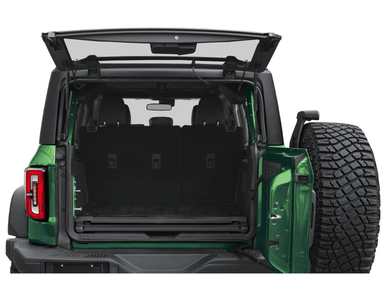 2024 Ford Bronco Everglades - Interior Trunk with Hatch Open Feature