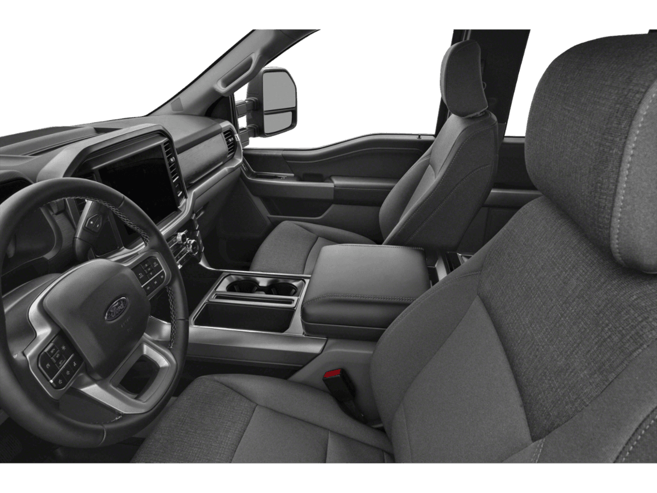 2024 Ford F-150 XLT - Interior Driver's Side with Door Open, Front Seat Feature