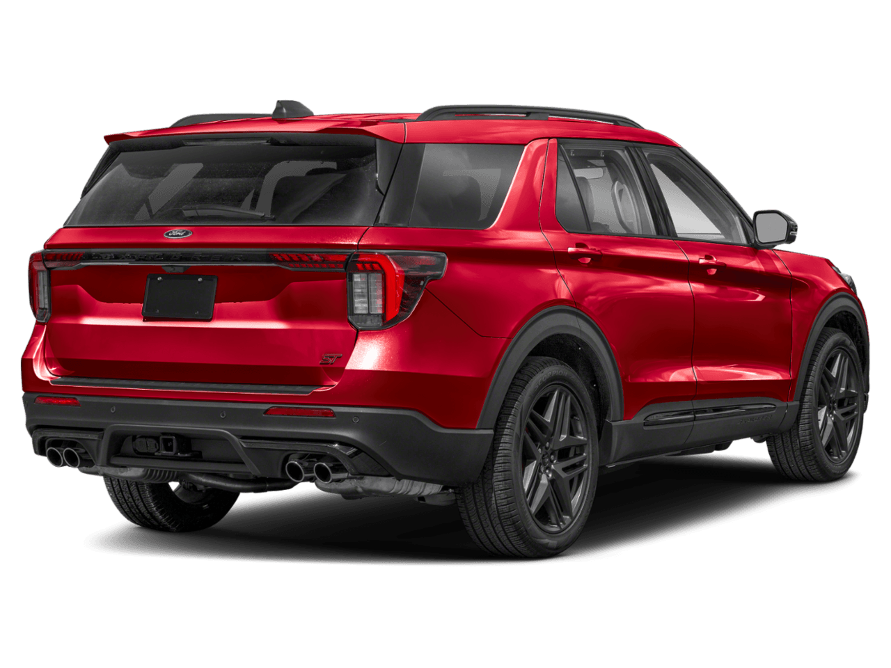 2025 Ford Explorer ST - Rear 3/4, facing to the right