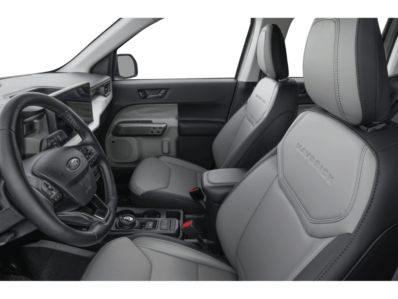 2025 Ford Maverick LARIAT - Interior Driver's Side with Door Open, Front Seat Feature