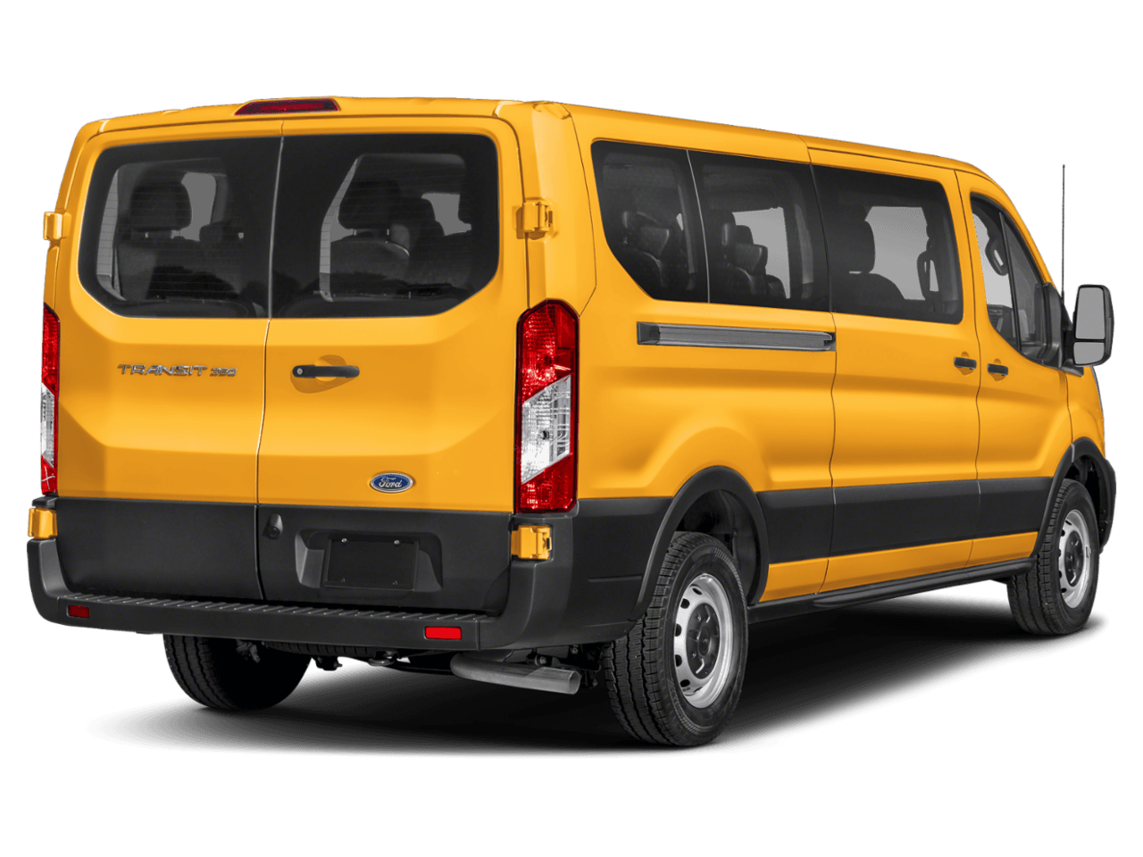 2025 Ford Transit Passenger Wagon XLT - Rear 3/4, facing to the right