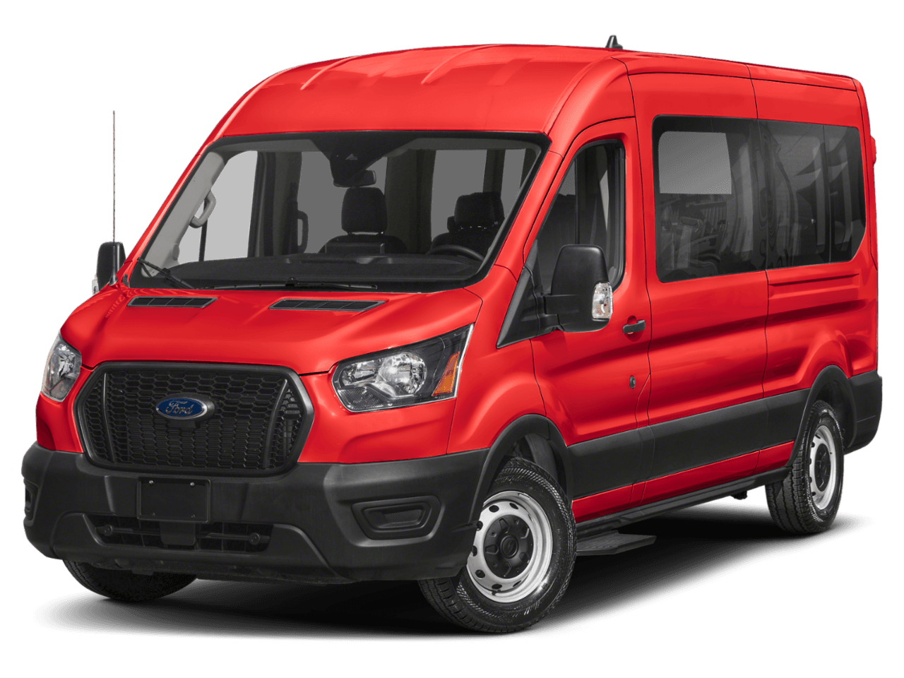 2025 Ford Transit Passenger Wagon XLT - Front 3/4, facing to the left