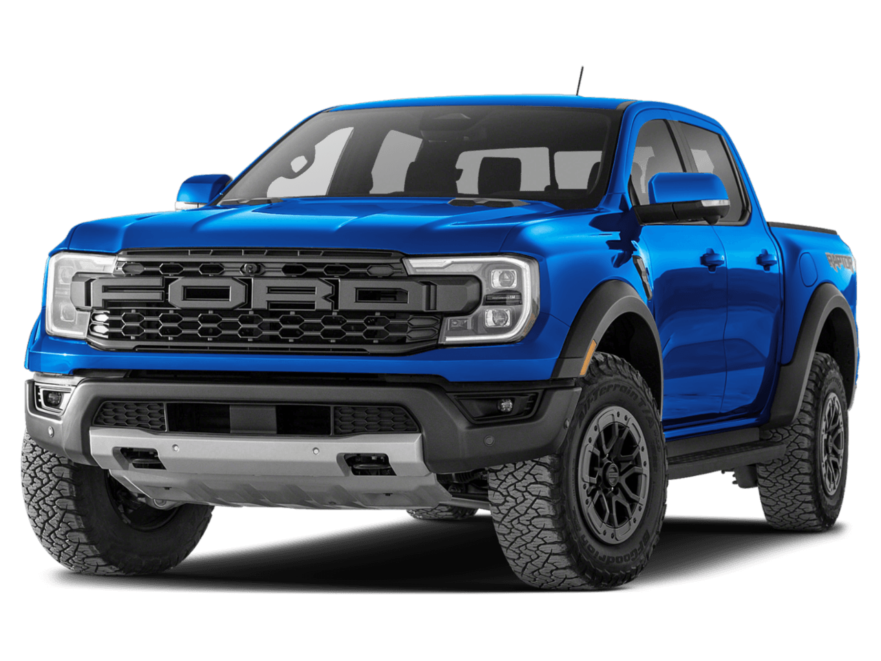 2025 Ford Ranger Raptor - Front 3/4, facing to the left