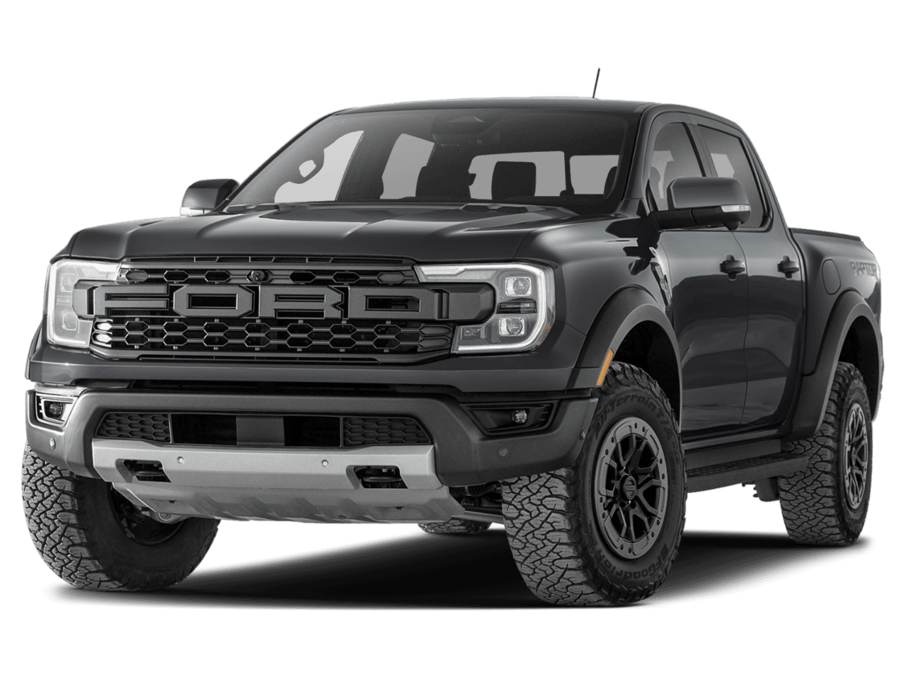 2025 Ford Ranger Raptor - Front 3/4, facing to the left