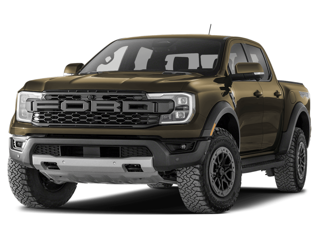 2025 Ford Ranger Raptor - Front 3/4, facing to the left