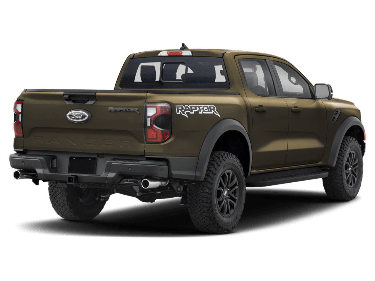 2025 Ford Ranger Raptor - Rear 3/4, facing to the right