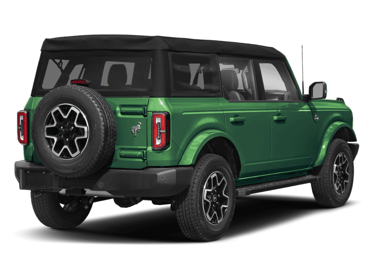 2025 Ford Bronco Outer Banks - Rear 3/4, facing to the right