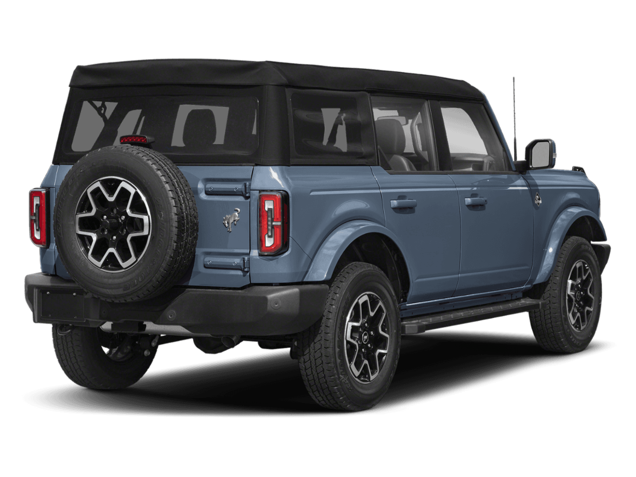 2025 Ford Bronco Outer Banks - Rear 3/4, facing to the right