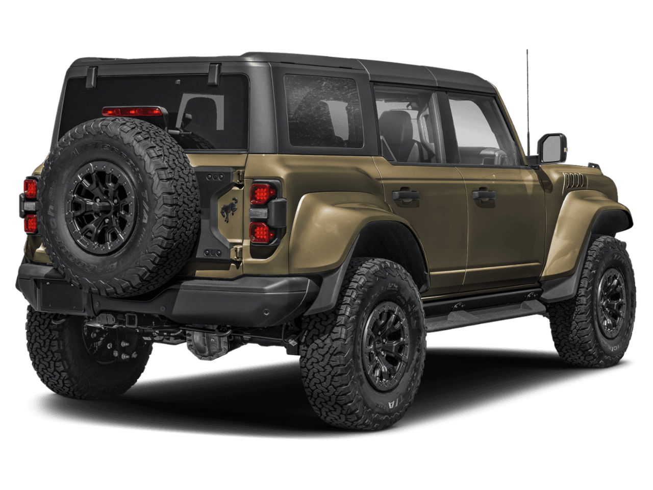 2025 Ford Bronco Raptor - Rear 3/4, facing to the right