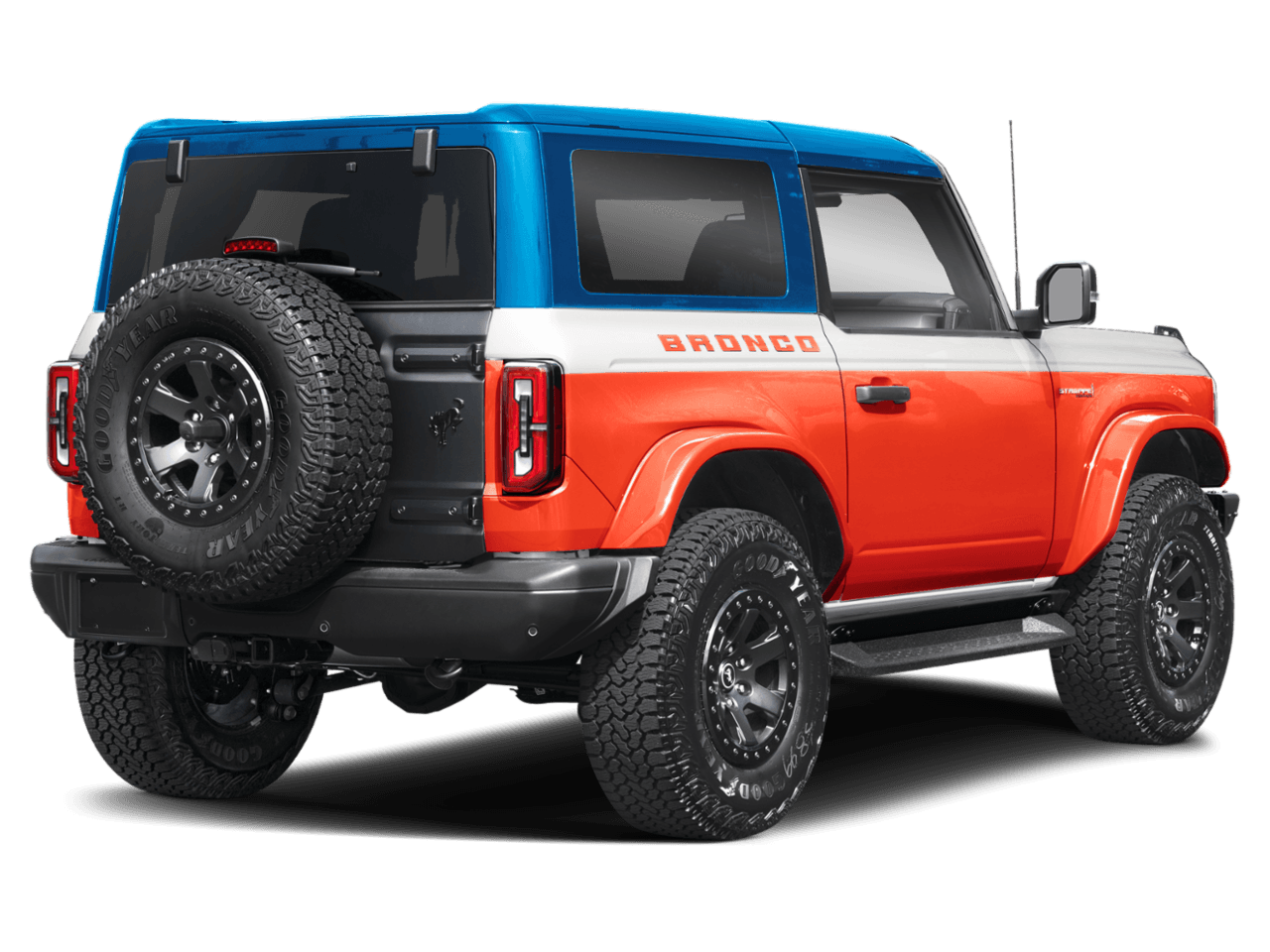 2025 Ford Bronco Stroppe Edition - Rear 3/4, facing to the right