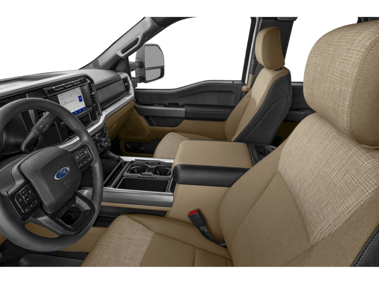 2026 Ford Super Duty F-250 SRW XLT - Interior Driver's Side with Door Open, Front Seat Feature