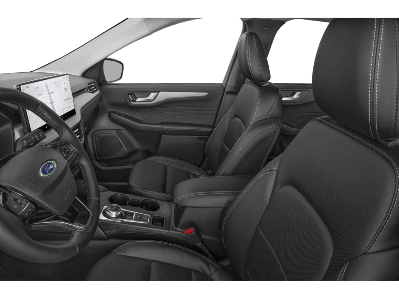 2026 Ford Escape Platinum - Interior Driver's Side with Door Open, Front Seat Feature