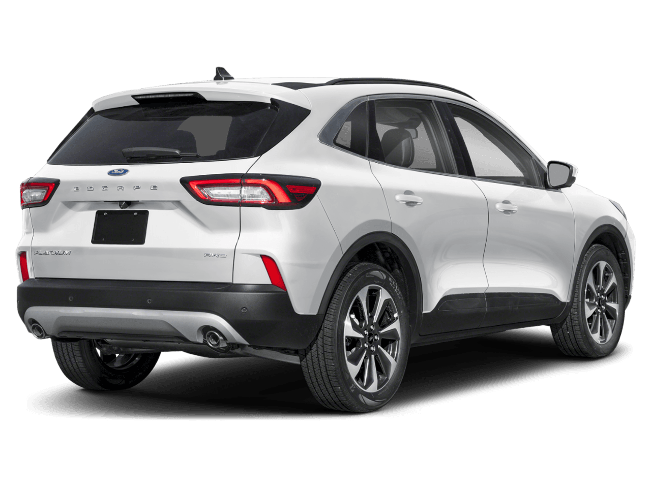 2026 Ford Escape Platinum - Rear 3/4, facing to the right