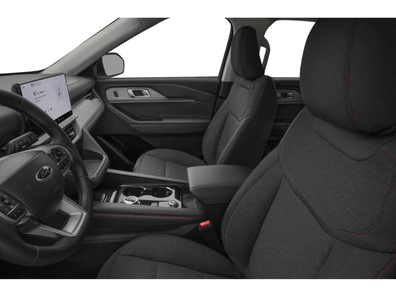 2026 Ford Explorer Active - Interior Driver's Side with Door Open, Front Seat Feature