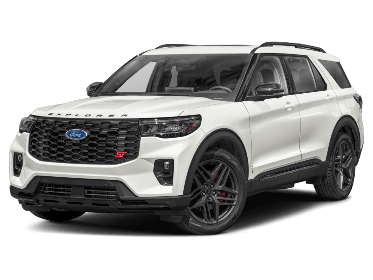2026 Ford Explorer ST - Front 3/4, facing to the left