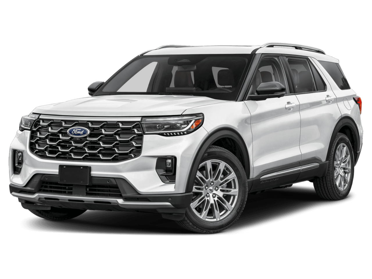 2026 Ford Explorer Platinum - Front 3/4, facing to the left