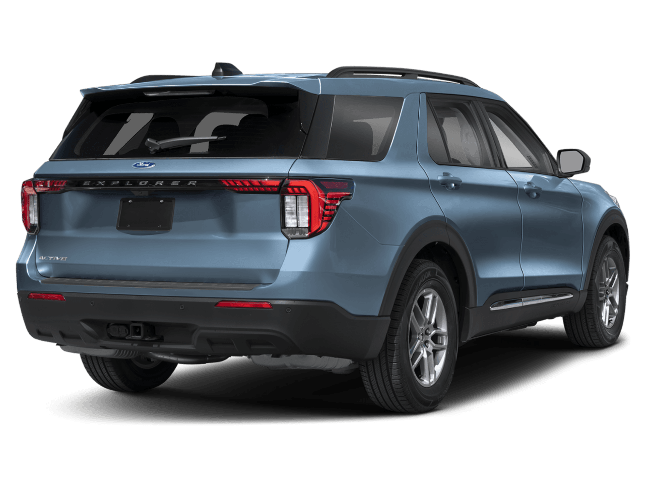 2026 Ford Explorer Active - Rear 3/4, facing to the right