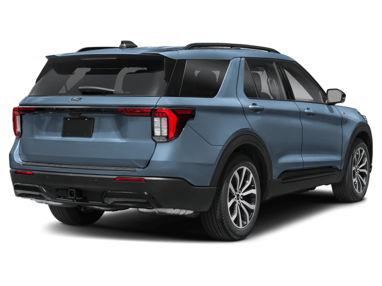 2026 Ford Explorer ST-Line - Rear 3/4, facing to the right