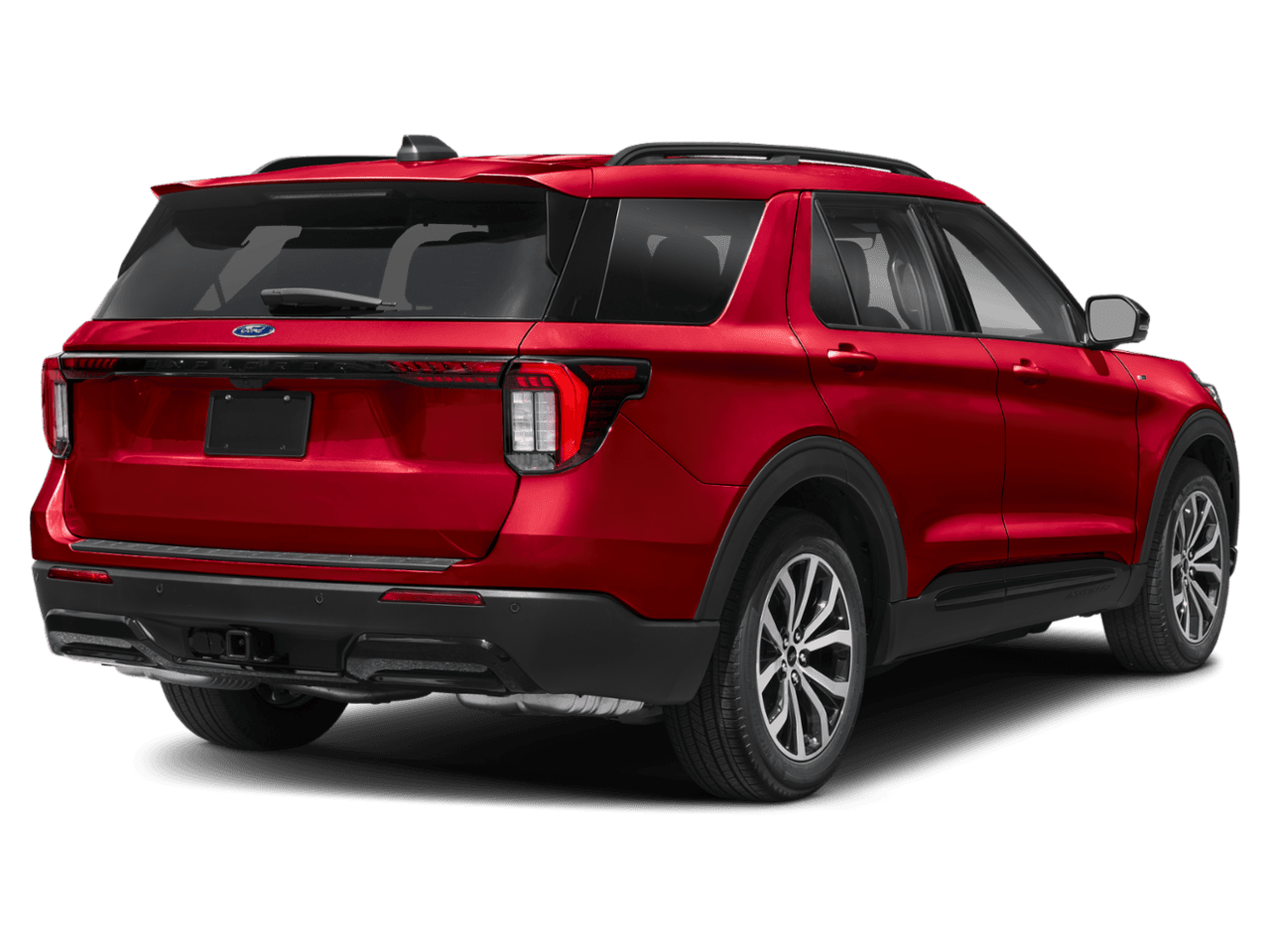 2026 Ford Explorer ST-Line - Rear 3/4, facing to the right