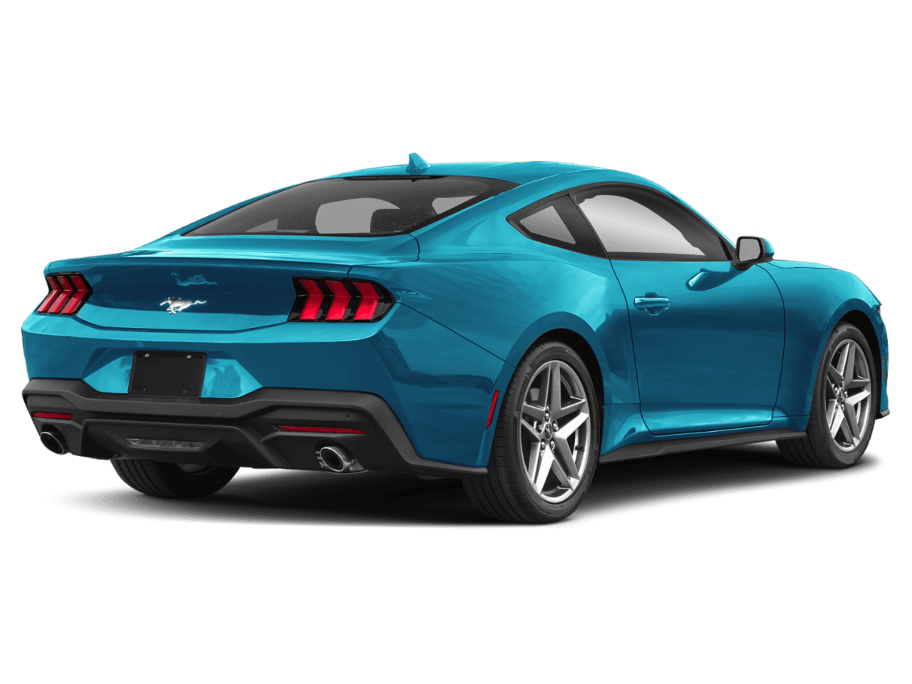 2026 Ford Mustang EcoBoost - Rear 3/4, facing to the right