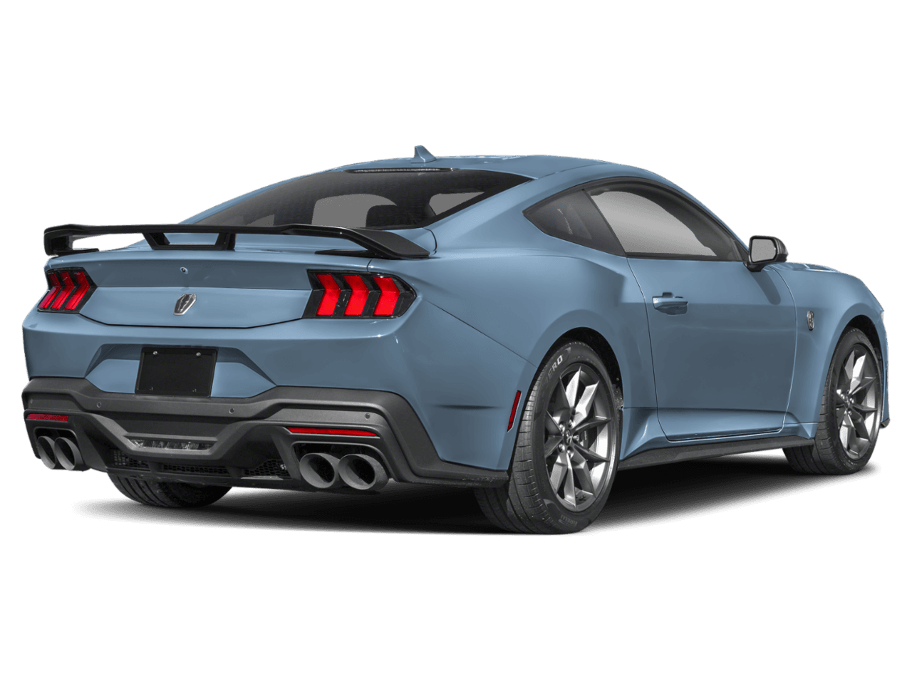 2026 Ford Mustang Dark - Rear 3/4, facing to the right