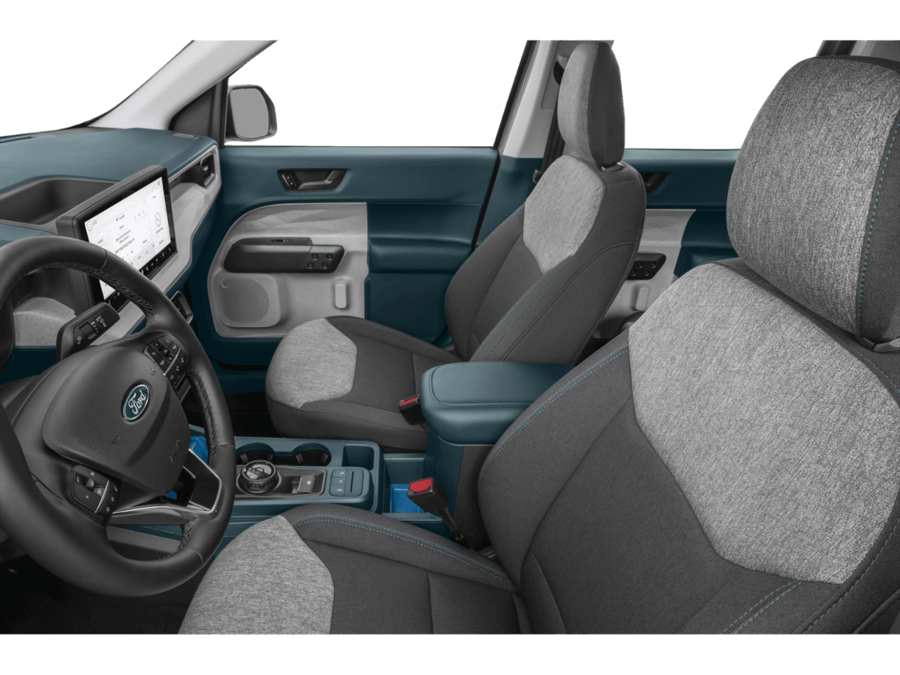 2026 Ford Maverick XLT - Interior Driver's Side with Door Open, Front Seat Feature
