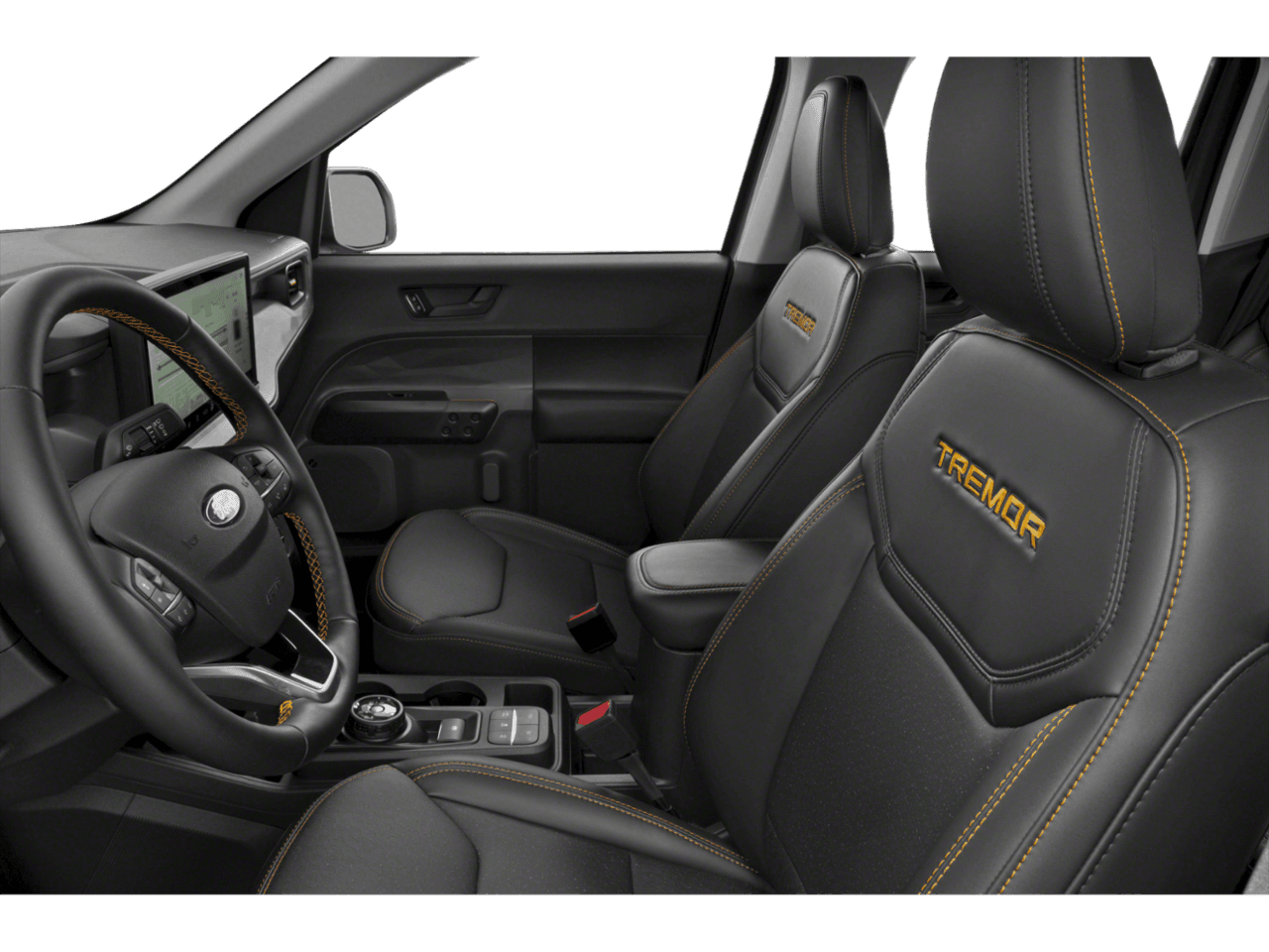 2026 Ford Maverick Tremor - Interior Driver's Side with Door Open, Front Seat Feature