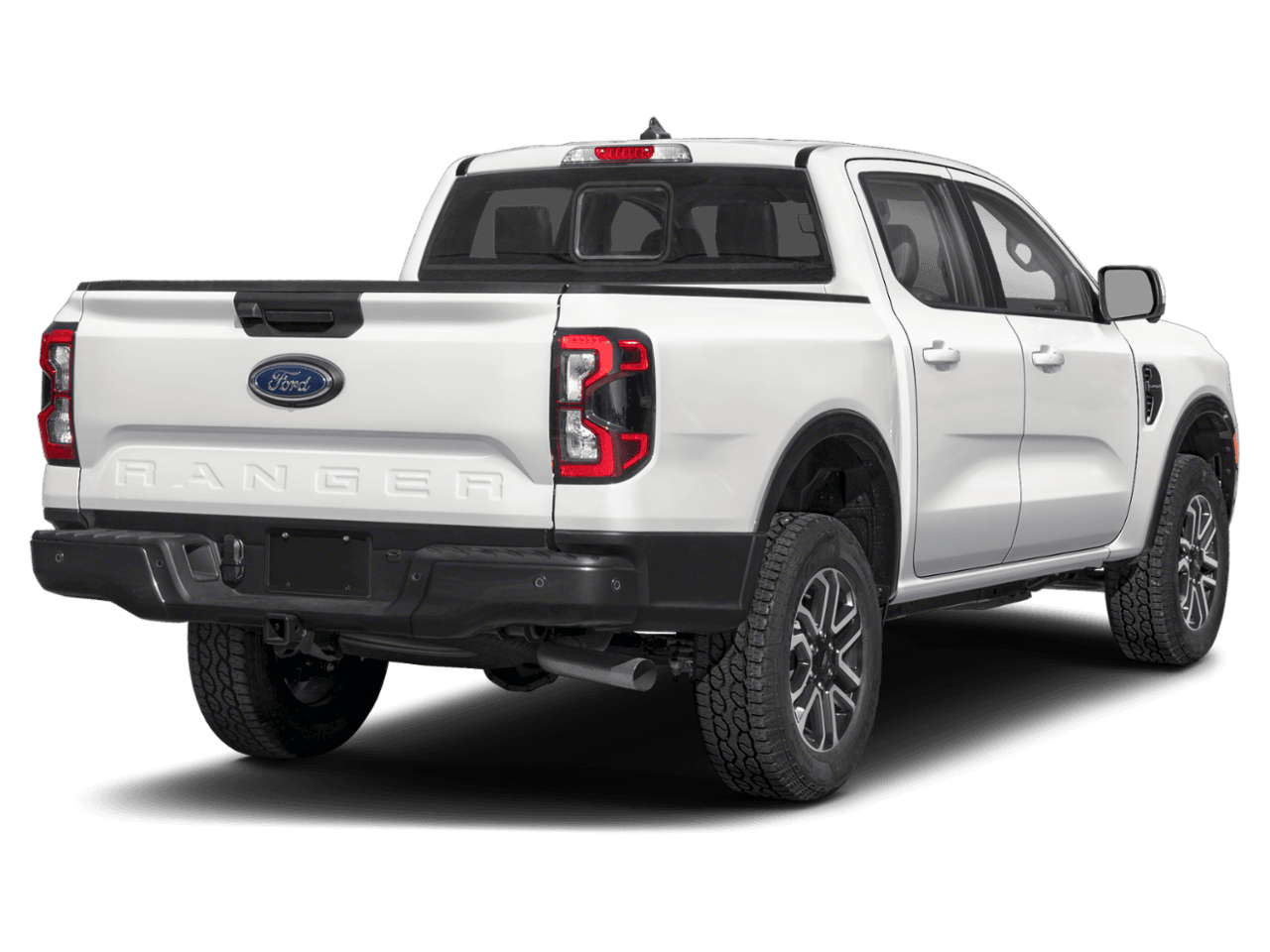 2026 Ford Ranger LARIAT - Rear 3/4, facing to the right