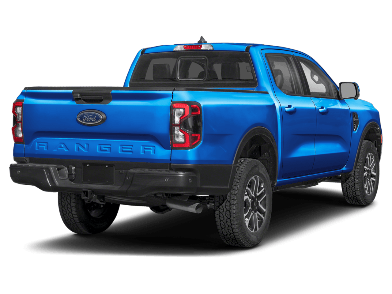 2026 Ford Ranger LARIAT - Rear 3/4, facing to the right
