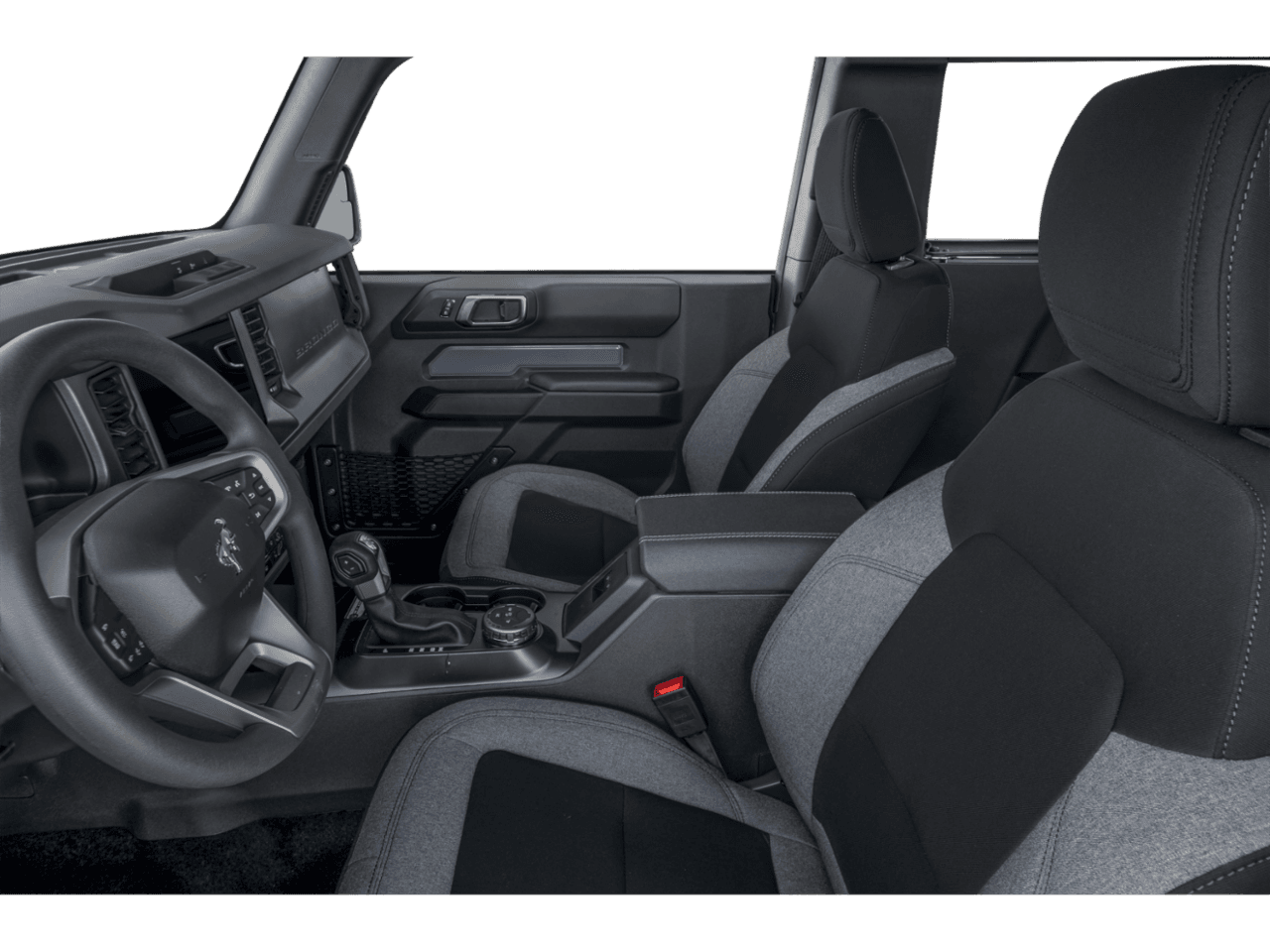 2026 Ford Bronco Base - Interior Driver's Side with Door Open, Front Seat Feature