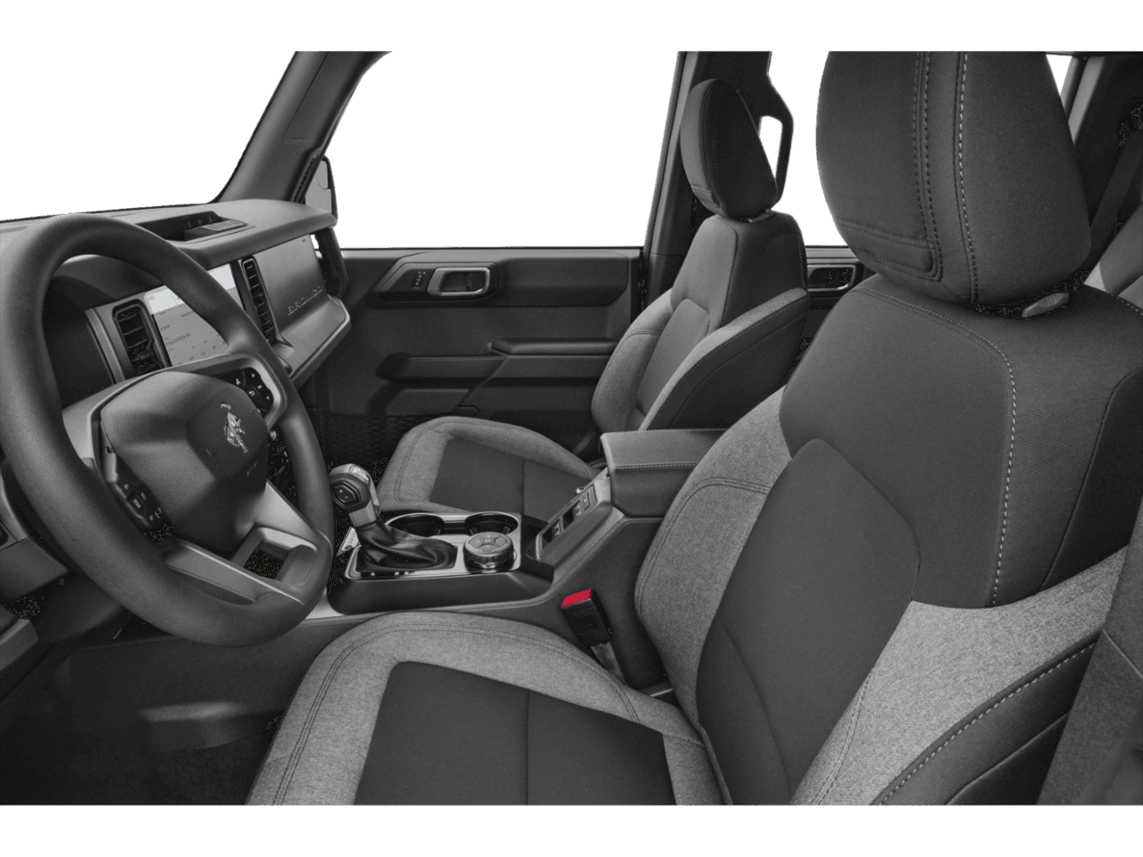 2026 Ford Bronco Base - Interior Driver's Side with Door Open, Front Seat Feature