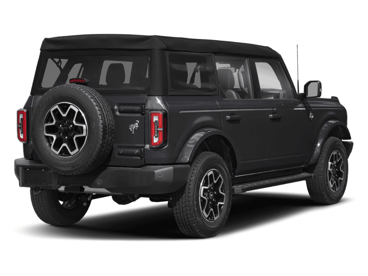 2026 Ford Bronco Outer Banks - Rear 3/4, facing to the right