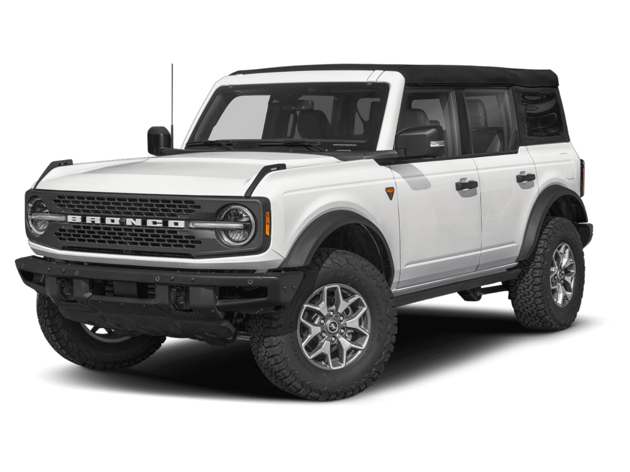 2026 Ford Bronco Badlands - Front 3/4, facing to the left