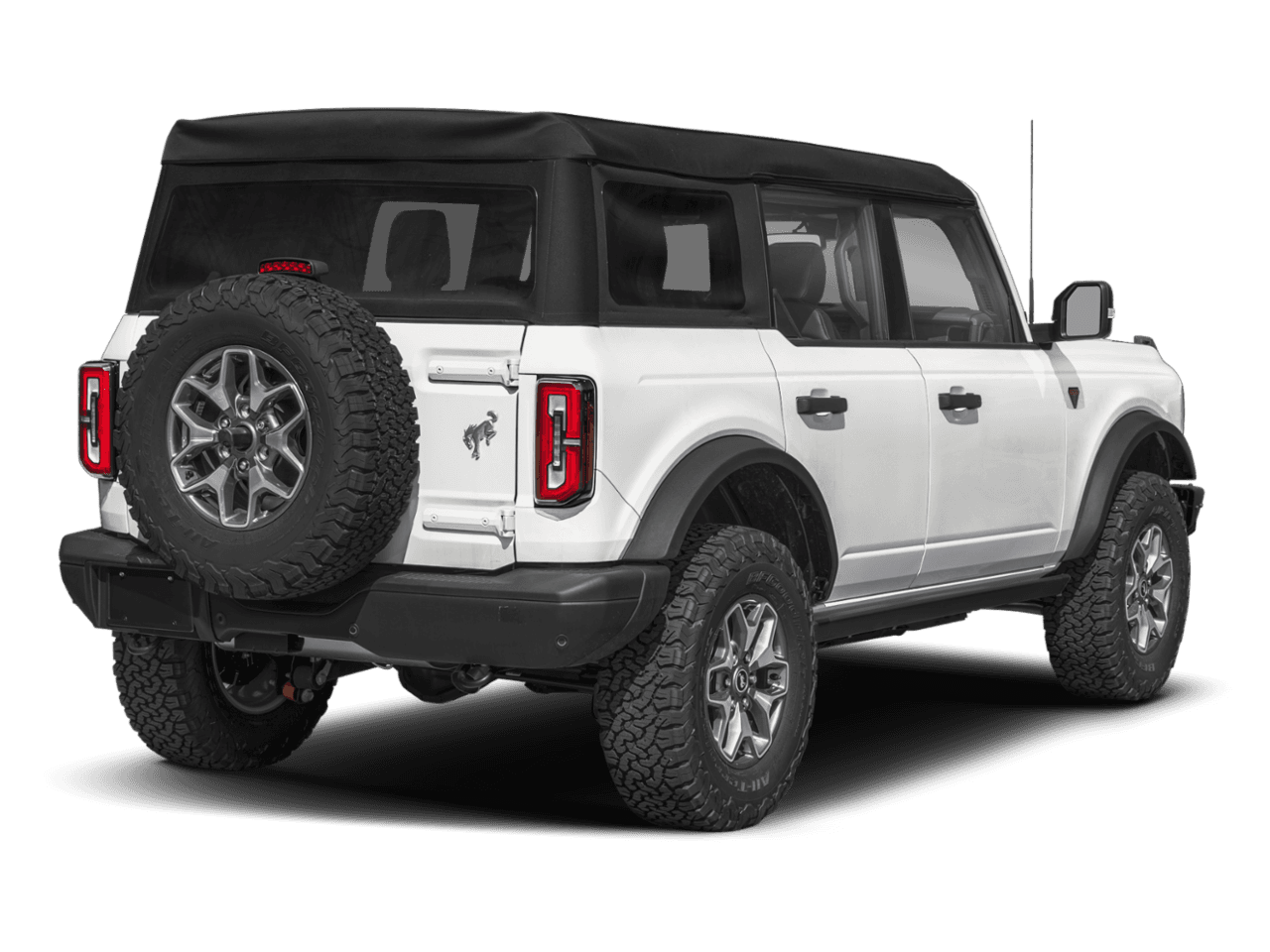 2026 Ford Bronco Badlands - Rear 3/4, facing to the right