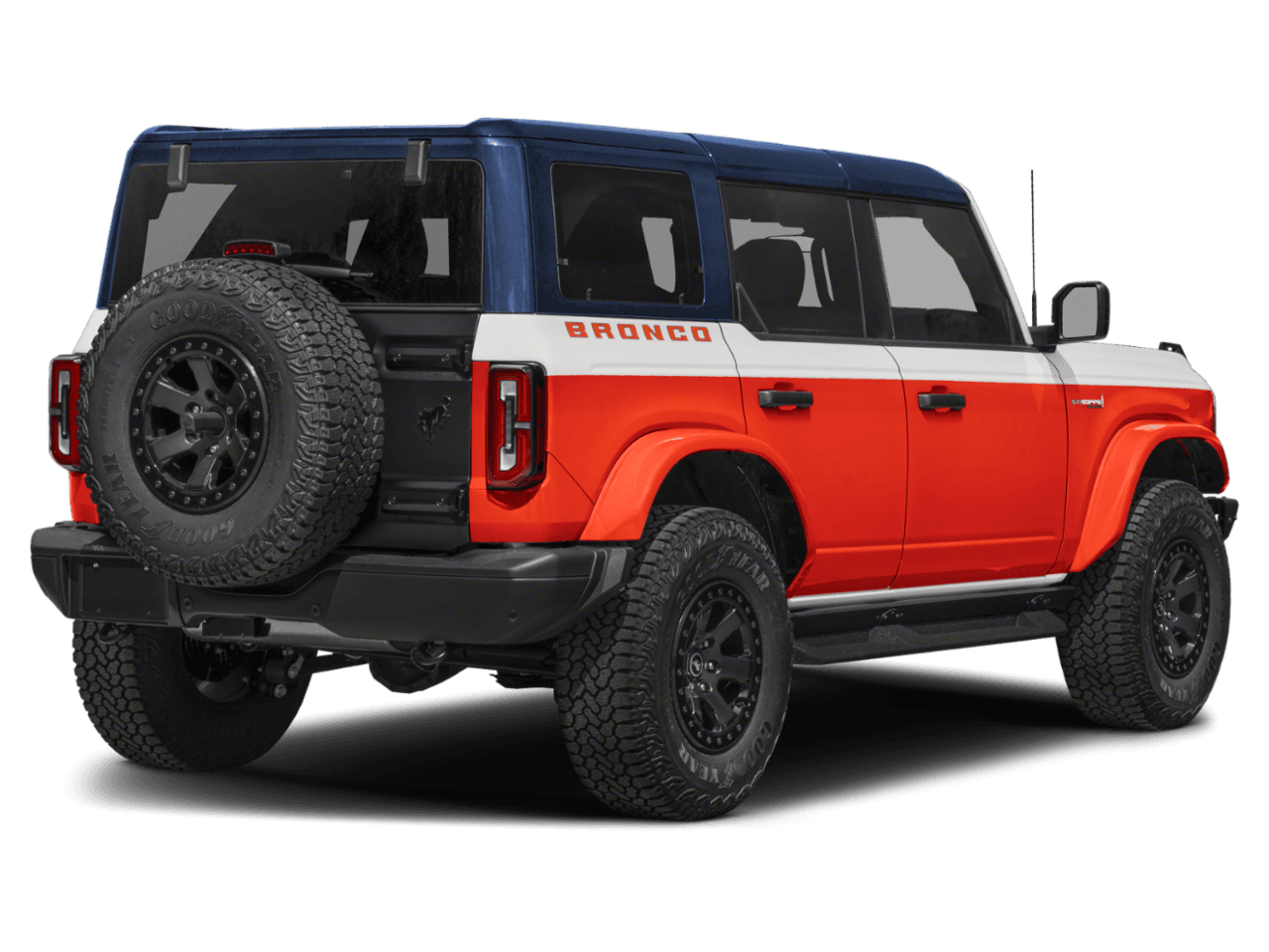 2026 Ford Bronco Stroppe Edition - Rear 3/4, facing to the right